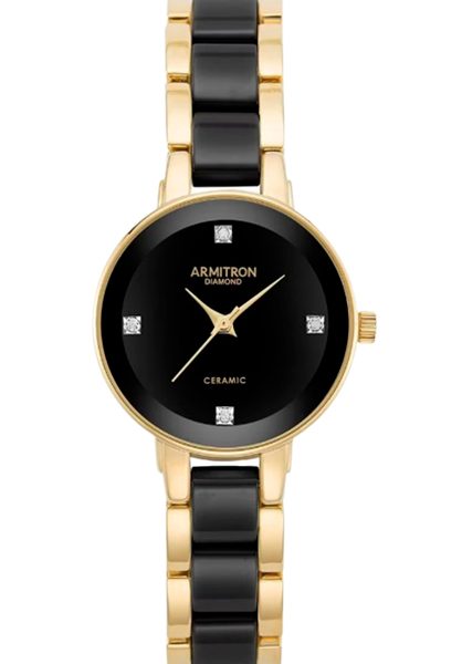Reloj Armitron Para Dama 755532bkgp Gratis Un Par De Aretes