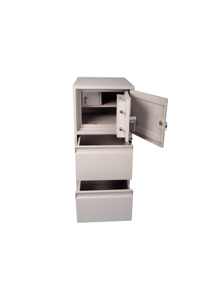ARCHIVERO CAJA FUERTE DOS GAVETAS AR2GCF Usos: ◊Ideal para oficinas, servicios, comercio, para resguardo de valores y documentos. Medidas: ◊Externa2G:114cm x50cm x70cm