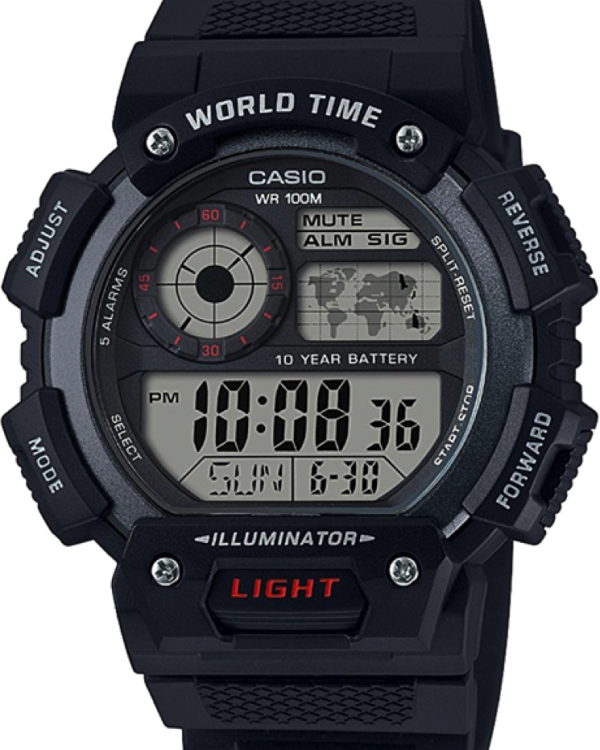 RELOJ CASIO CABALLERO AE-1400WH-1AVCF
