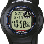 RELOJ CASIO CABALLERO NEGRO F-200W-1ACF