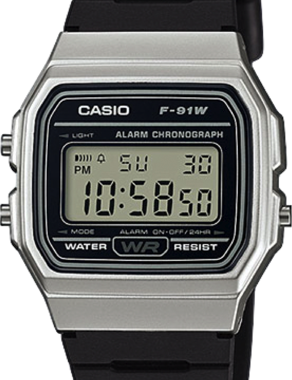 RELOJ CASIO UNISEX F-91WM-7ACF