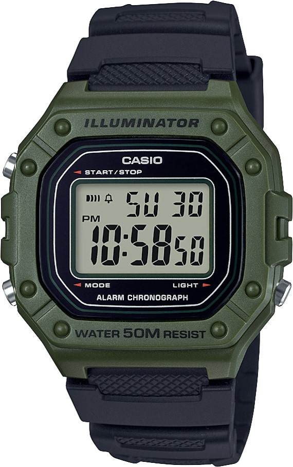 RELOJ CASIO CABALLERO W-218H-3AVCF