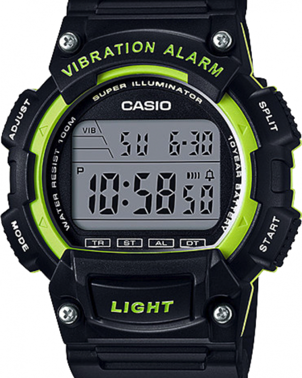RELOJ CASIO CABALLERO W-736H-3AVCF