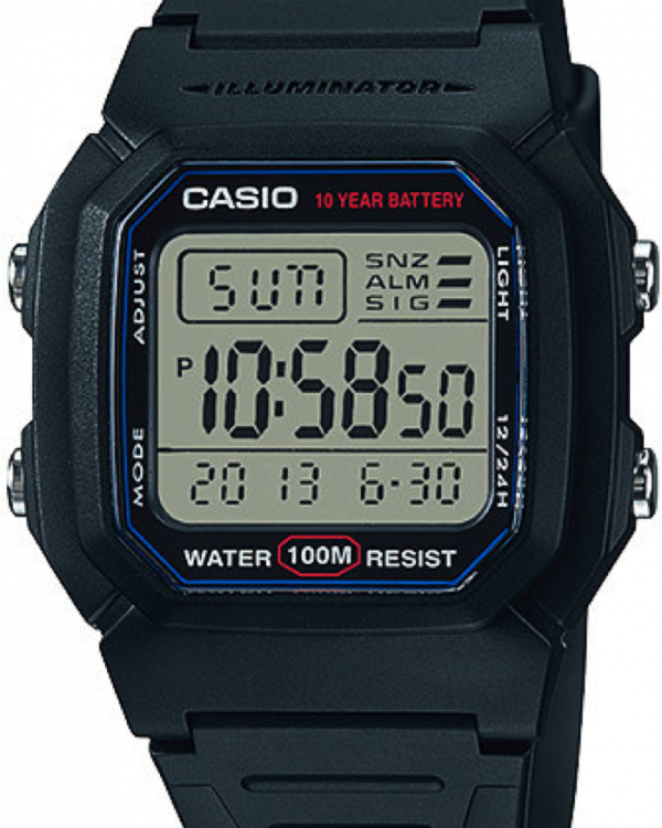 RELOJ CASIO CABALLERO W-800H-1AVCF