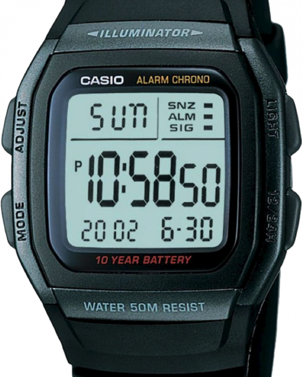 RELOJ CASIO CABALLERO W-96H-1BVCF