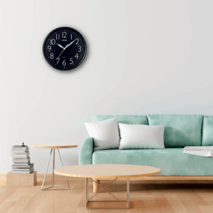 Reloj De Pared Casio Negro - IQ-05-1DF
