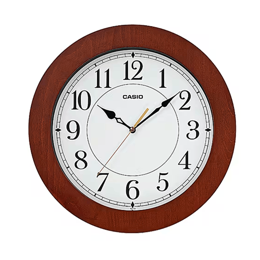 Reloj De Pared Casio Con Marco de Madera - IQ-133-5DF 1