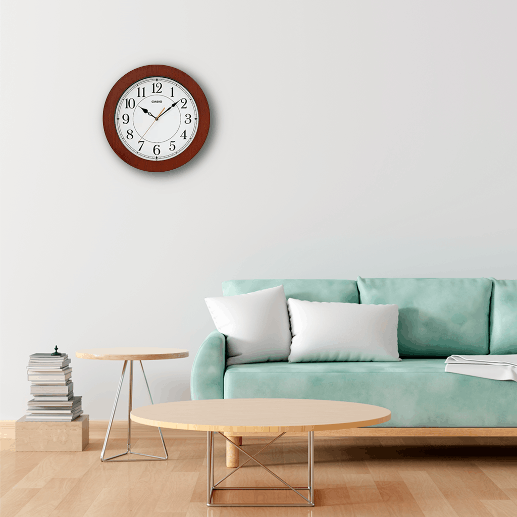 Reloj De Pared Casio Con Marco de Madera - IQ-133-5DF 3