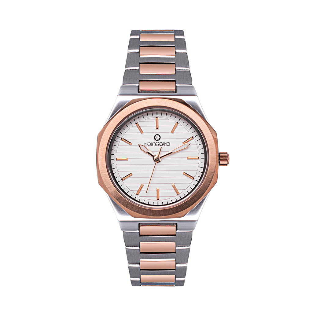 Reloj Montescano TASRD3520 Dama Acero Inoxidable Original