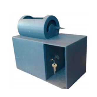 CAJA FUERTE URNA ALFATB19 Usos: ◊Resguardo de valores en camionetas de reparto. Medidas: ◊Externa:19cm (alto) x19cm (frente) x24cm (fondo). ◊Peso aproximado de 25 kg.