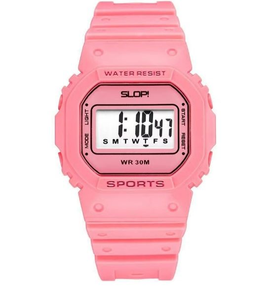 Color Rosa Familia o colección Girls Color Otra información Reloj Deportivo para Niños Multifunción Color extensible/varilla Rosa Marca SLOP